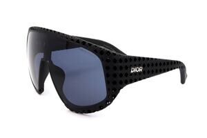Christian Dior Dior3D Sunglasses DM40126U 02V Matte Black Shield Gray Lens New